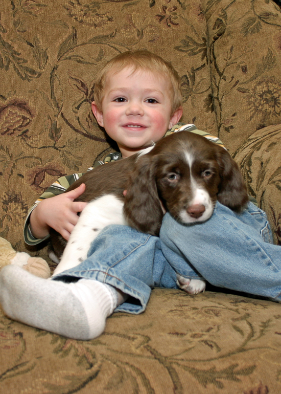 Grant Kish and puppy.