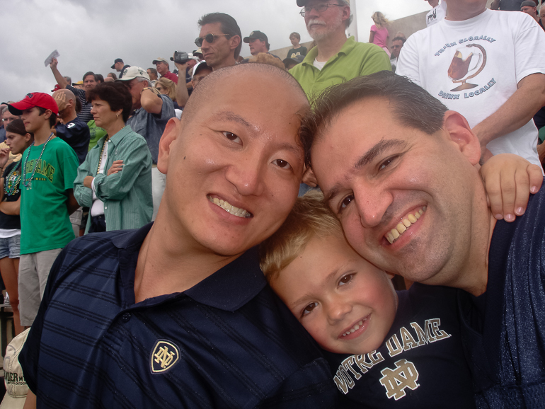 Jordan, Grant & Dave Kish, Notre Dame Stadium