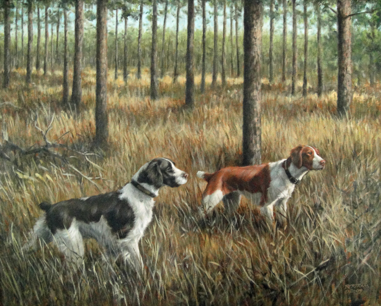 Newt & Maddie, Original Oil Painting by Bob Bertram
