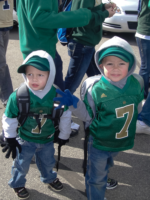 David & Grant Kish, Notre Dame Stadium