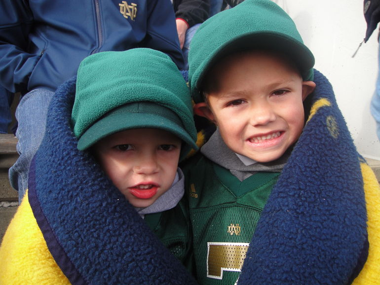 David & Grant Kish, Notre Dame Stadium