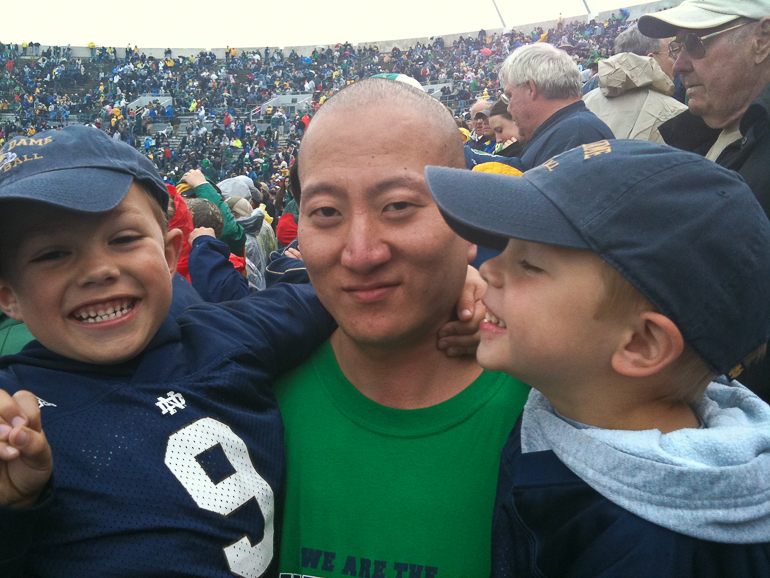 Grant, Jordan & David Kish, Notre Dame Stadium