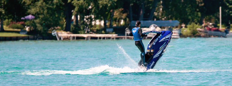 Jet Skier on Torch Lake