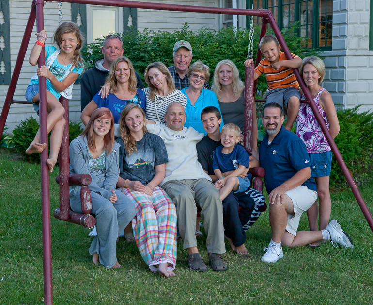 Back Row: Jim & Darcy Fisher, Ellen Kish, Bob, Dian & Kris Crites - Front Row: Gabriella Kish, Brittany Baehr, Sydney Fisher, Dennis, Matt, David, Dave, Grant & Leigh Kish