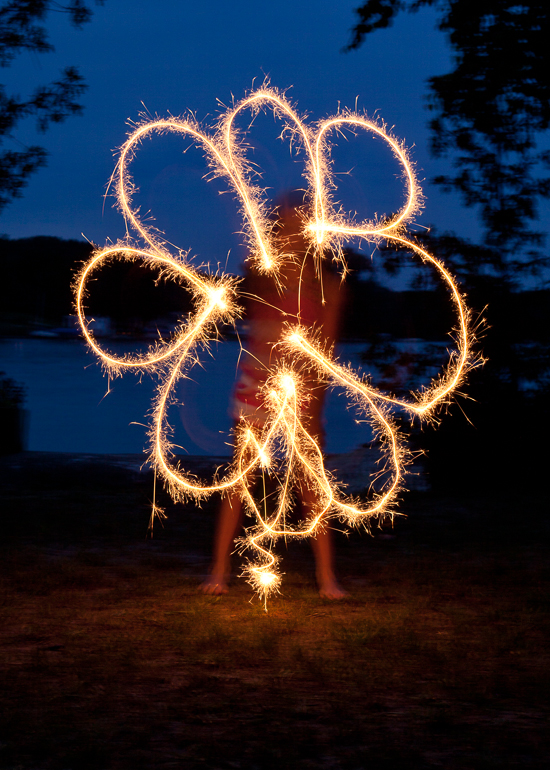 Gabriella Kish makes a flower.