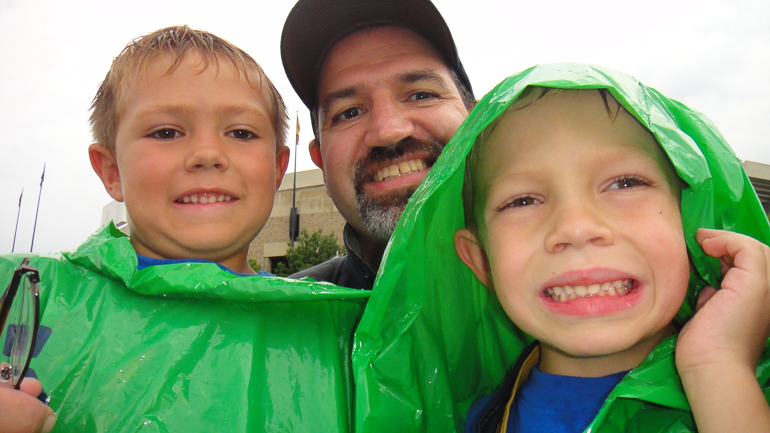 Grant, Dave & David Kish, Notre Dame vs. South Florida game.