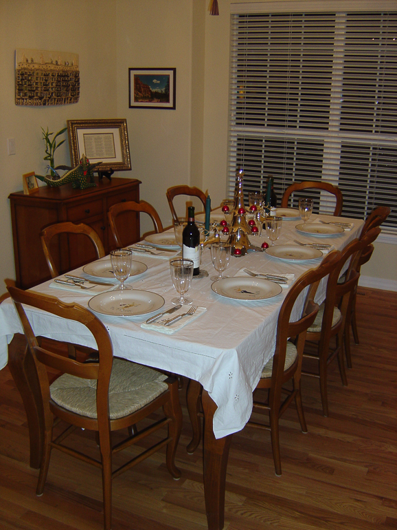 Christmas Dinner setting