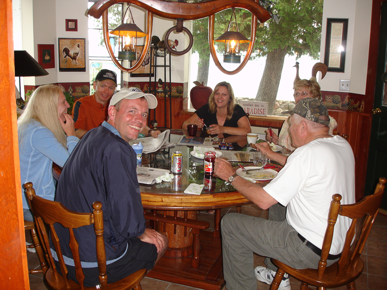 Kris Crites, Tony Yokum, Jim Fisher, Darcy Fisher, Dian & Bob Crites