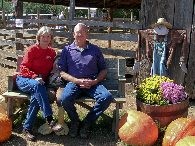 Becky & Dan Gibson at the Pumpkin Patch, Hayden, AL