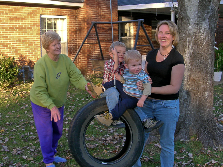 Nell Gibson, Grant, David & Leigh Kish