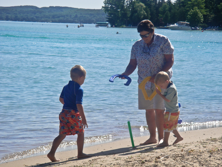 Grant Kish, Sandy Parks & David Kish, Torch Lake