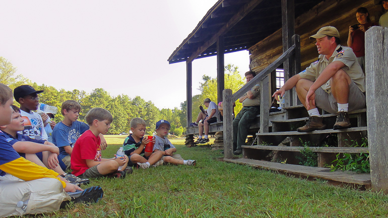 Grant & David Kish with friends and Bo Hunt, Pack 39 Leader