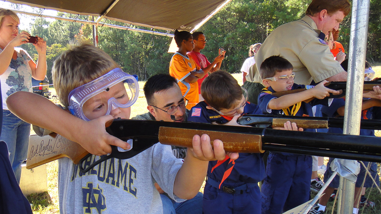 Grant Kish learns about BB Guns.