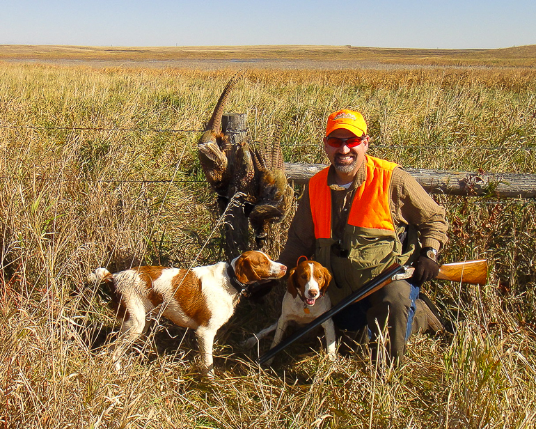 Pheasant Hunt, Onaka, South Dakota: Dave Kish, Copper & Maddie