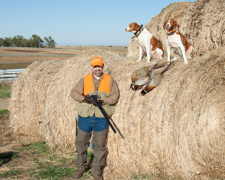 Pheasant Hunt, Onaka, South Dakota: Dave Kish, Copper & Maddie