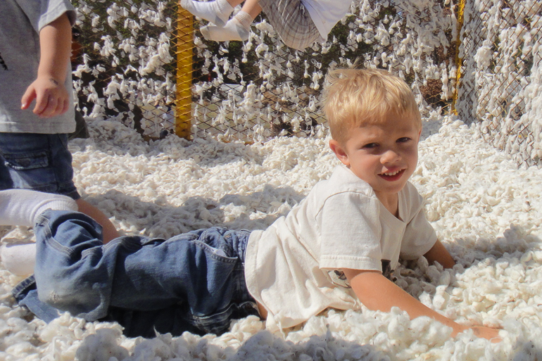 David Kish in the cotton, Old Baker Farm, Harpersville, AL