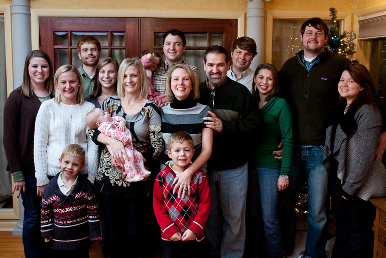 Back Row: Morgan Gibson, Drew Sarrels, Anna Kate & Jeff Latham, Jay Gibson. Middle Row: Katie Sarrels, Sara Grace Latham, Ashton Gibson, Leigh & Dave Kish, Brittany Whitfield, Kyle & Lee Ellen Kimsey. Front Row: David & Grant Kish