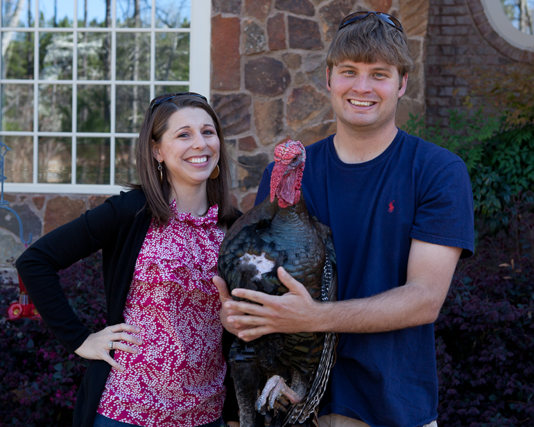 Brittany & Jay and their first born.  He favors Jay, doesn't he?