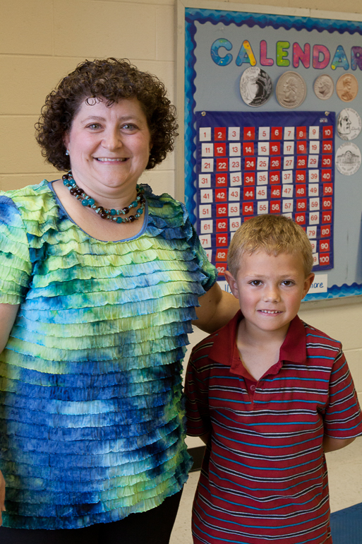 Mrs. Sanders and Grant Kish.