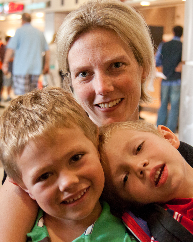 Grant, Leigh & David Kish at Atlanta airport.